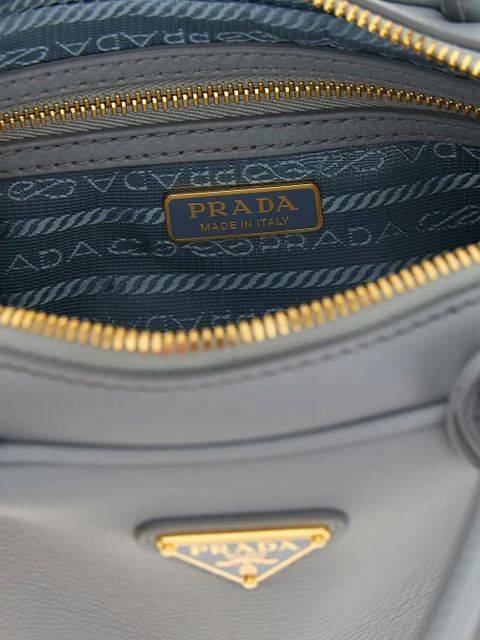 Prada mini Bauletto leather tote bag - Blue