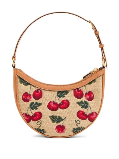 Valentino Garavani mini VLogo Signature Cherryfic-print shoulder bag - Neutrals