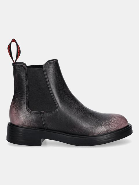 Camper sztyblety skórzane Dean damskie kolor szary na płaskim obcasie K400761-007 - zdjęcie produktu nr 2