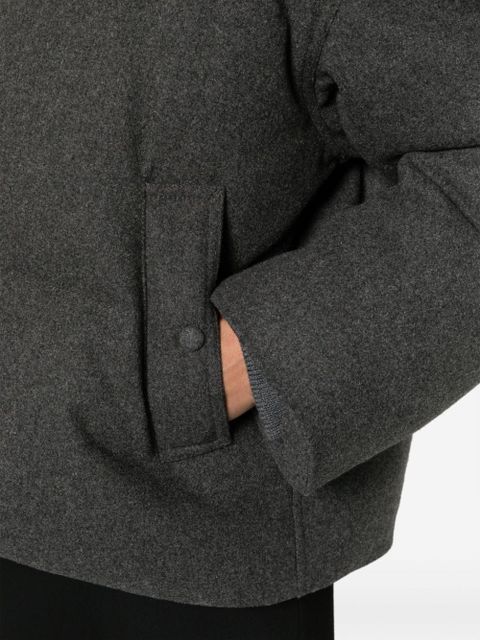 TOTEME flannel puffer jacket - Grey