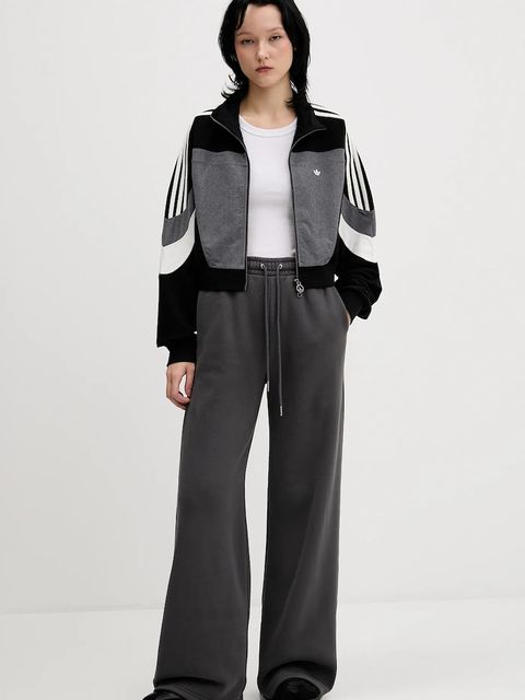 adidas Originals bluza Tracktop damska kolor czarny wzorzysta JW7289 - zdjęcie produktu nr 2