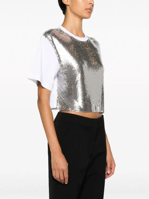 Rabanne metallic mesh T-shirt - Silver - zdjęcie produktu nr 2