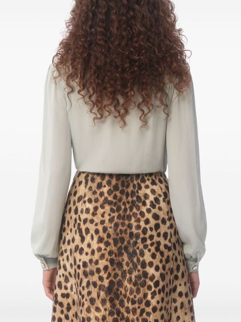 Valentino Garavani crepe de chine shirt - Green