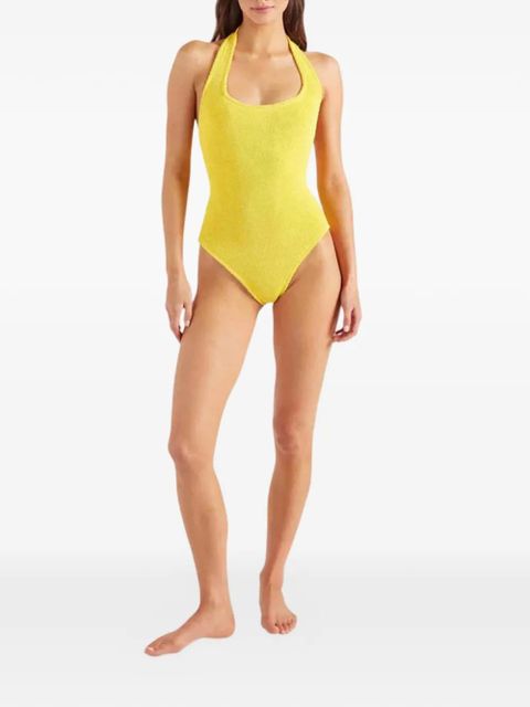 Hunza G Sandy round-neck swimsuit - Yellow - zdjęcie produktu nr 2