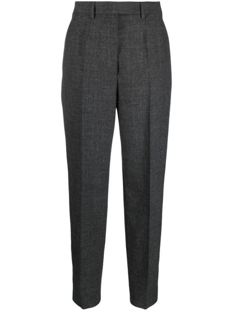 Prada virgin wool pressed-crease tailored trousers - Grey - zdjęcie produktu nr 1