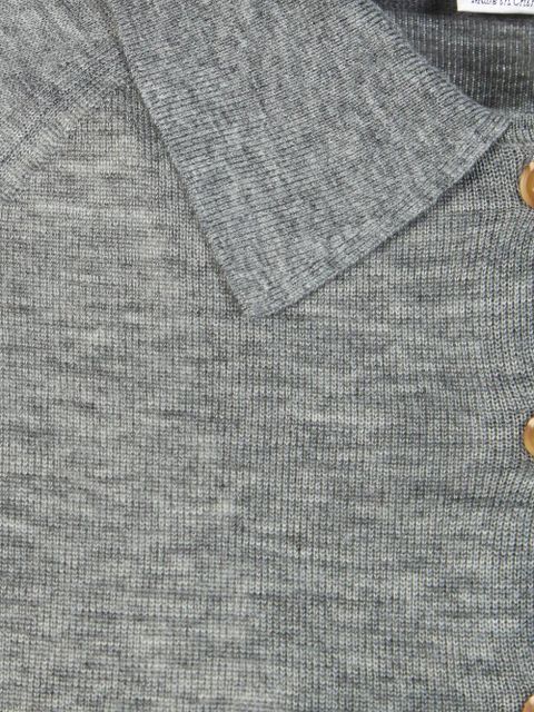 Victoria Beckham button polo top - Grey