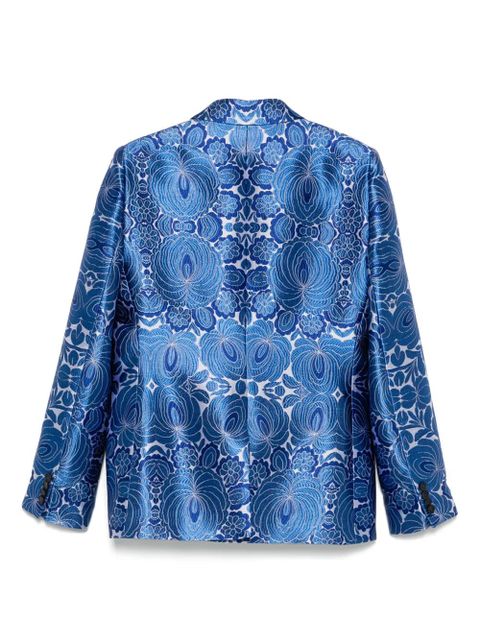 ETRO floral-jacquard blazer - Blue - zdjęcie produktu nr 2