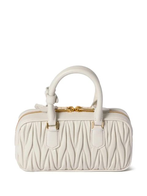 Miu Miu Arcadie matelassé mini bag - White