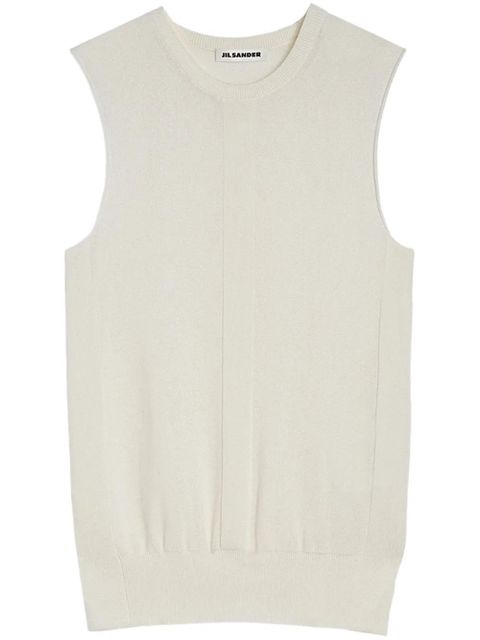 Jil Sander knitted vest - White - zdjęcie produktu nr 1