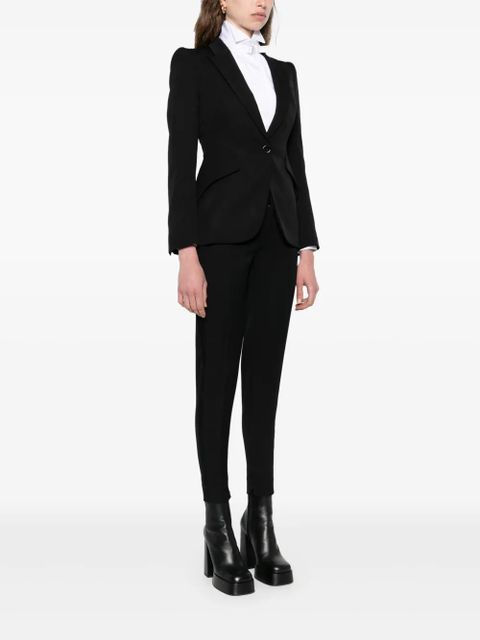 Alexander McQueen wool single-breasted blazer - Black - zdjęcie produktu nr 2