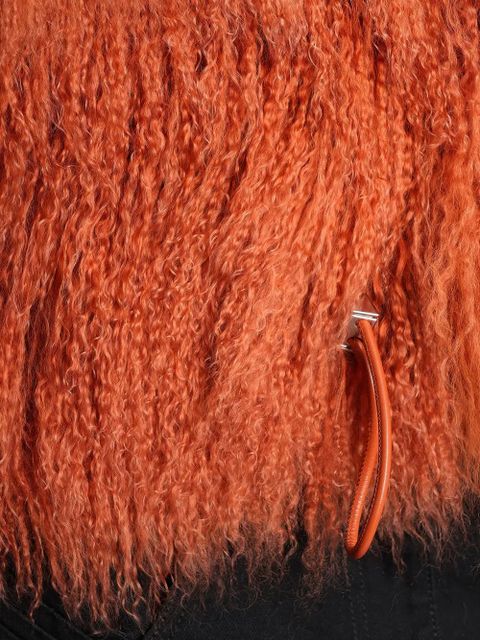 The Attico fur coat - Orange