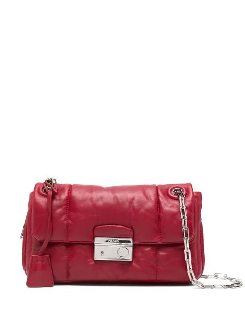 Prada quilted shoulder bag - Red - zdjęcie produktu nr 1
