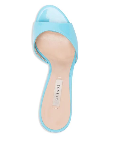Casadei patent-finish sandals - Blue