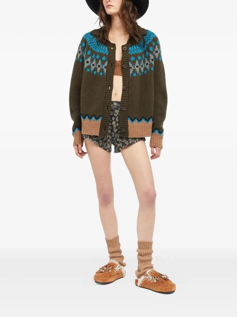 Alanui Sweet Winter cardigan - Green