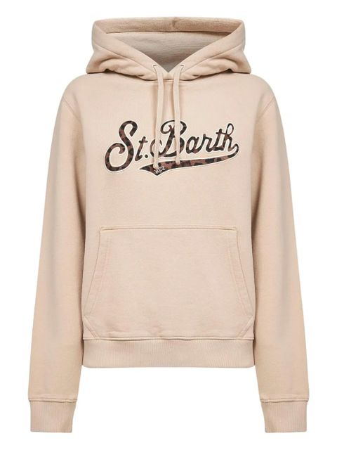 MC2 Saint Barth drawstring kangaroo-pocket hoodie - Neutrals - zdjęcie produktu nr 1