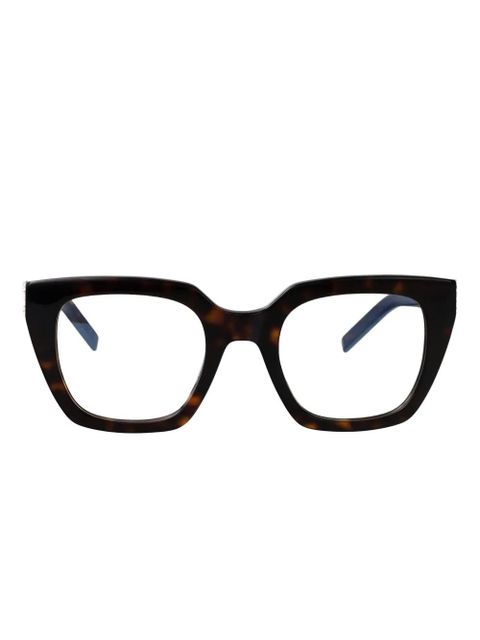 Saint Laurent Eyewear square-frame glasses - Brown