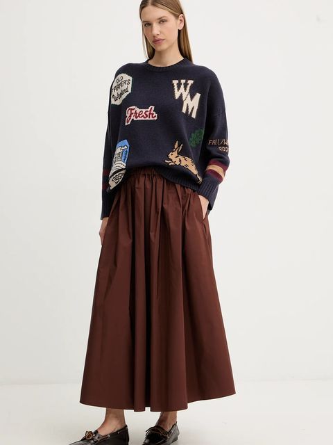 Weekend Max Mara sweter wełniany PAVIDI damski kolor granatowy lekki 2525366262600