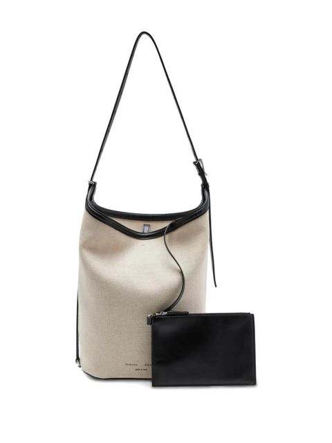 Proenza Schouler Brant Linen bucket bag - Neutrals