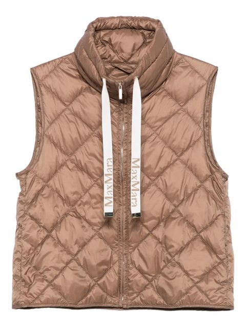 Max Mara quilted hooded gilet - Brown - zdjęcie produktu nr 1