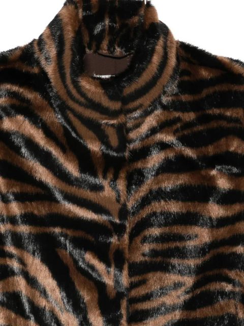 MC2 Saint Barth ambre fur sleeveless jacket - Brown