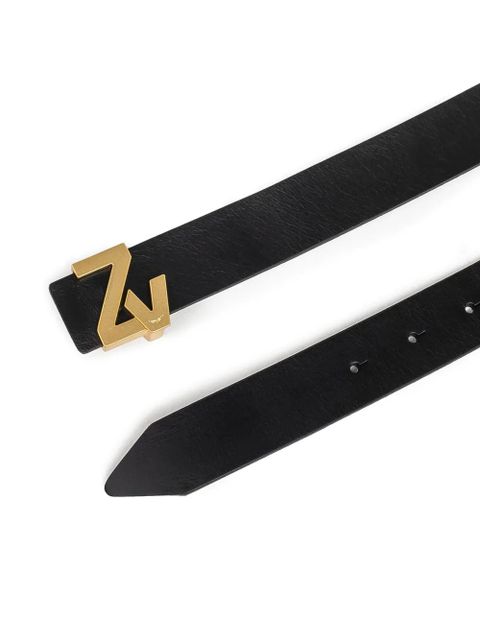 Zadig&Voltaire logo-buckle leather belt - Black - zdjęcie produktu nr 1