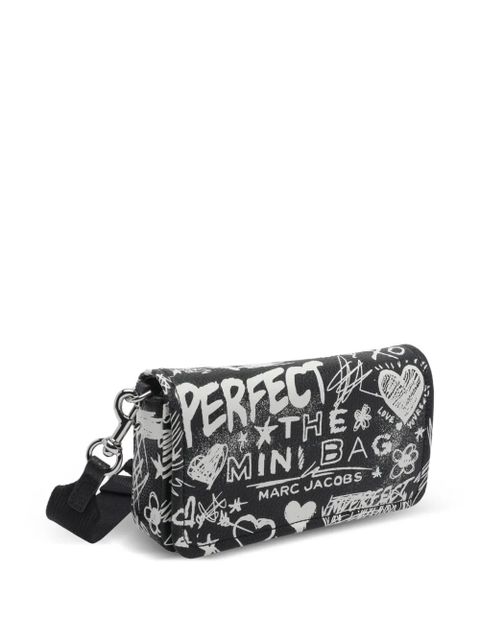 Marc Jacobs mini Punk Scribble leather crossbody bag - Black