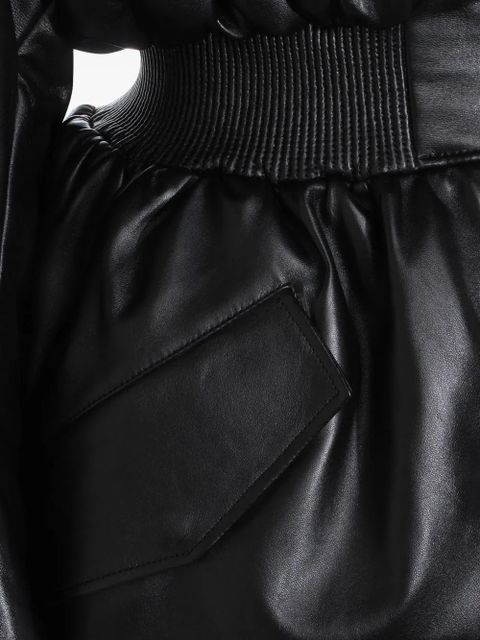 Givenchy leather bomber jacket - Black