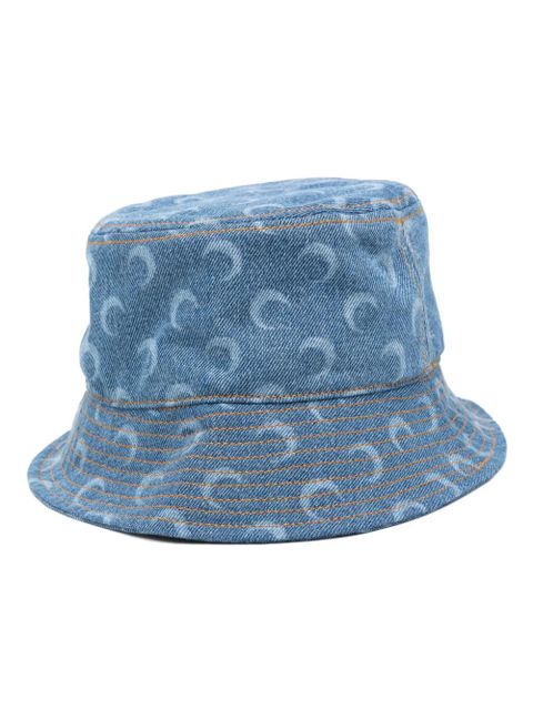 Marine Serre Crescent Moon-print bucket hat - Blue - zdjęcie produktu nr 1