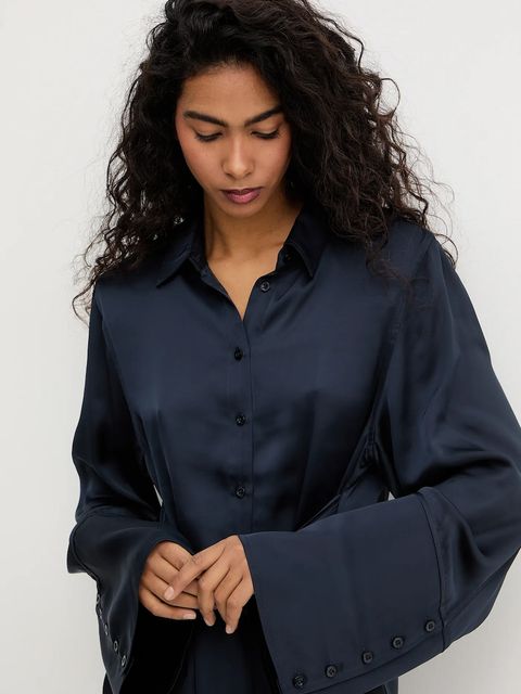 Rotate sukienka kolor granatowy mini prosta 1151082318