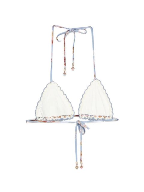 ZIMMERMANN Awaken crochet bikini top - White - zdjęcie produktu nr 2