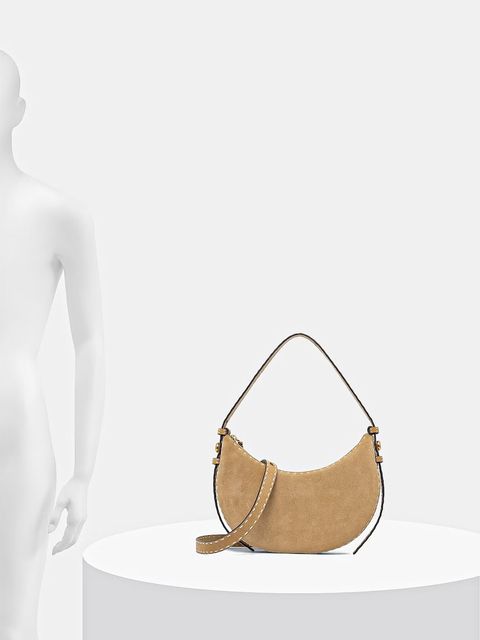 Tory Burch torebka zamszowa Romy