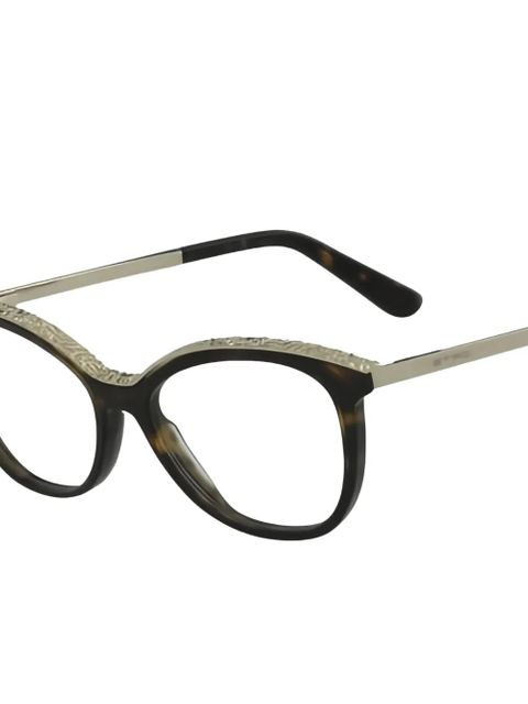 ETRO cat-eye frame glasses - Gold