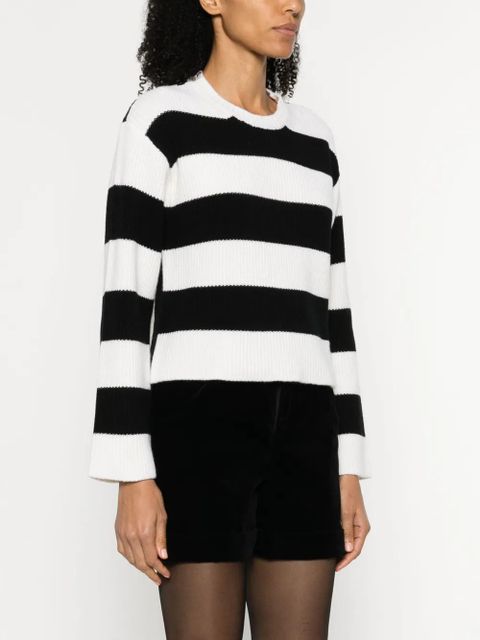 Valentino Garavani striped virgin wool jumper - Black