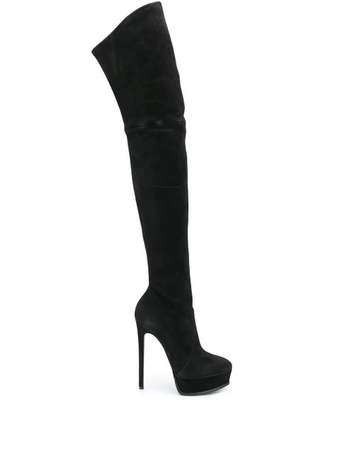 Casadei over the knee stiletto boots - Black - zdjęcie produktu nr 1