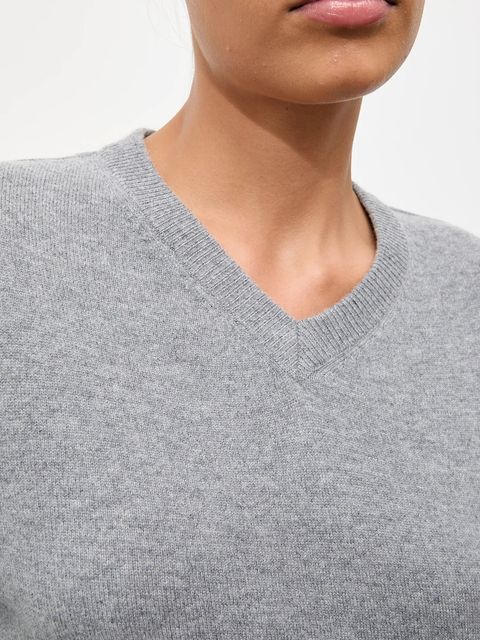 Answear.LAB sweter z wełny merino z apaszką damski kolor szary lekki