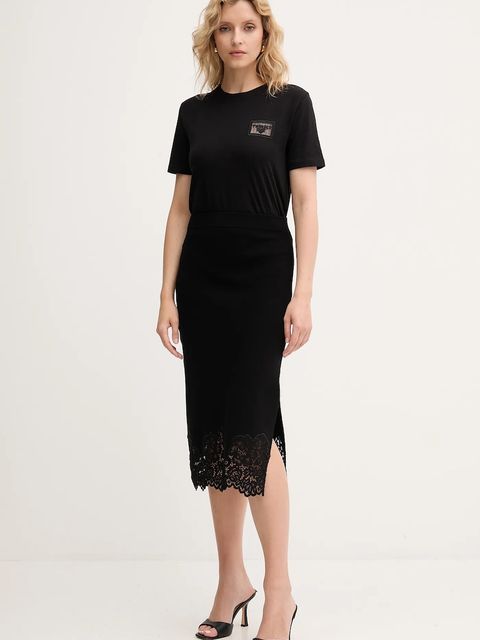 Twinset t-shirt bawełniany damski kolor czarny 252TP2051 - zdjęcie produktu nr 2