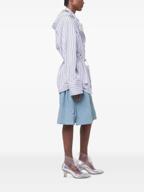 Rabanne striped hooded jacket - Blue - zdjęcie produktu nr 2