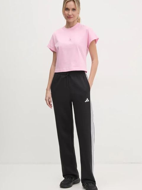 adidas spodnie dresowe Essentials kolor czarny wzorzyste JE1300 - zdjęcie produktu nr 2