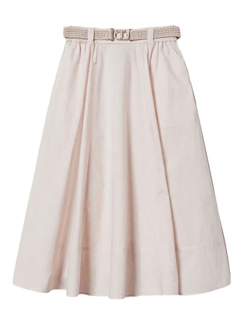 TWINSET belted midi skirt - Neutrals - zdjęcie produktu nr 1
