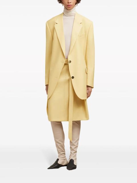 AMI Paris oversize virgin wool blazer - Yellow