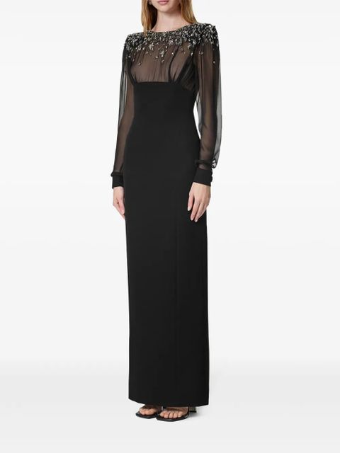 Versace crystal-embellished maxi dress - Black - zdjęcie produktu nr 2