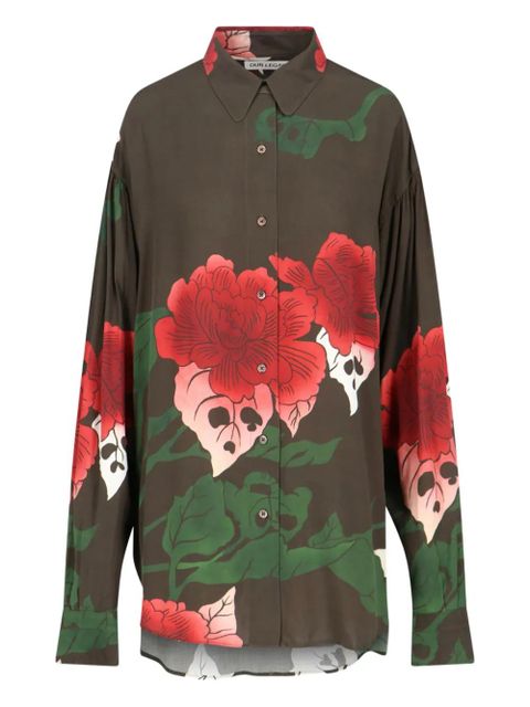 OUR LEGACY Dapper floral print shirt - Brown - zdjęcie produktu nr 1