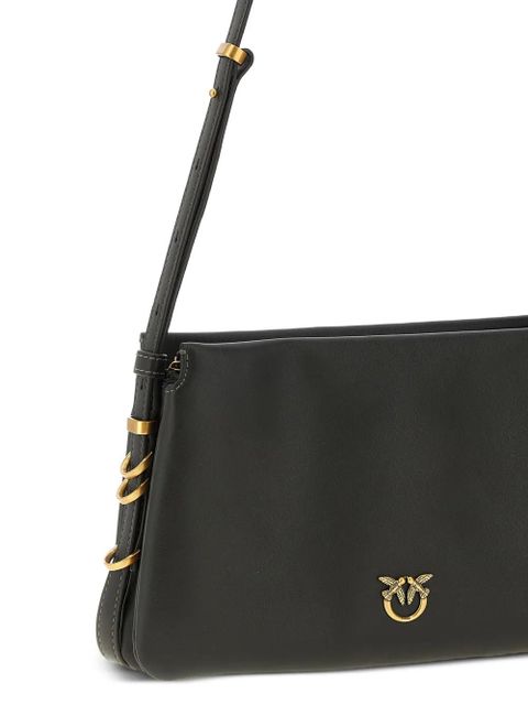 PINKO mini Triplet metal-details shoulder bag - K35Q VERDE FANGO/ANTIQUE GOLD