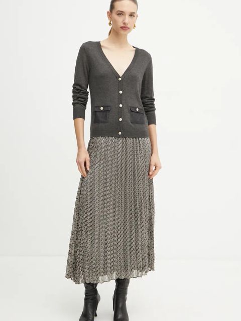 Morgan kardigan z domieszką wełny MJE kolor szary lekki MJE