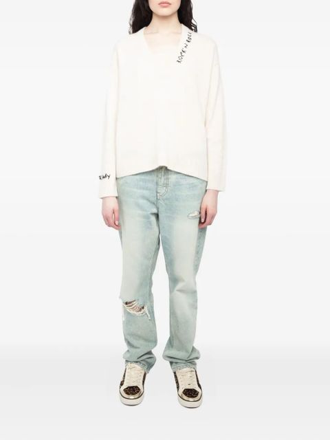 Zadig&Voltaire Mikyz embroidered merino jumper - White - zdjęcie produktu nr 2