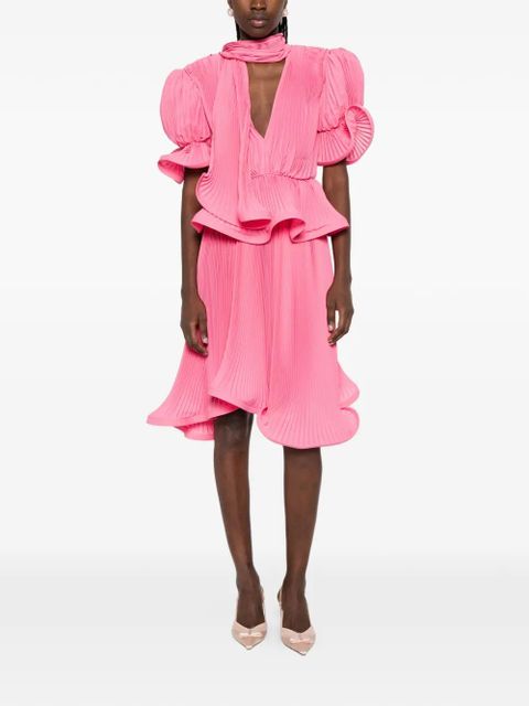 Rowen Rose pleated midi skirt - Pink - zdjęcie produktu nr 2