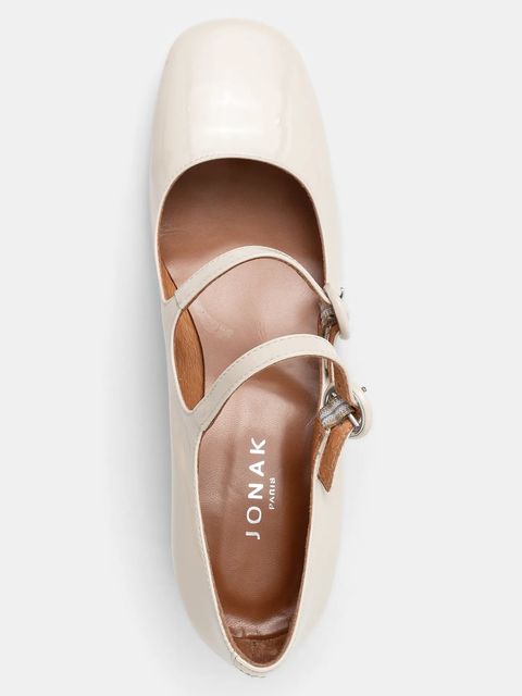 Jonak czółenka skórzane DELOU VERNIS