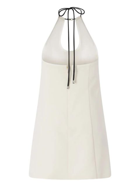 PINKO Inkognito halterneck-tie mini dress - White - zdjęcie produktu nr 2