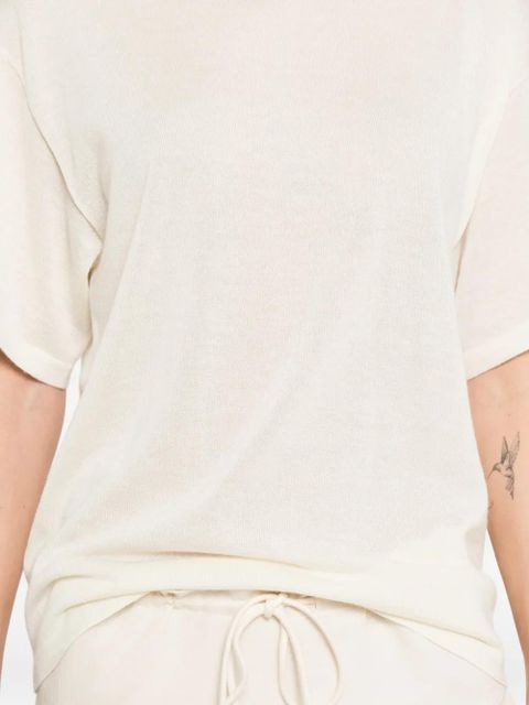 The Row Nonas cashmere T-shirt - Neutrals