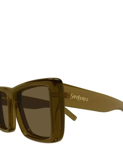 Saint Laurent Eyewear SL 900 HOWL rectangle-frame sunglasses - Green